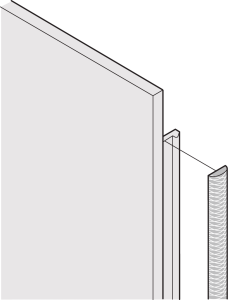 Front Panel EMC Textile Shielding Kit, -40?+70°C,4 HE, 10 Stk.