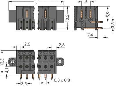 713-1422/117-000 WAGO PCB Connection Systems Image 2