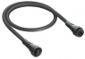 Sensor-Aktor Kabel, 7/8"-Kabelstecker, gerade auf 7/8"-Kabeldose, gerade, 3-polig, 0.6 m, PUR, schwarz, 8 A, 71289