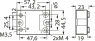 Halbleiterrelais, 3-32 VDC, nullspannungsschaltend, 24-280 VAC, 25 A, Leiterplattenmontage, 5720 5373 103