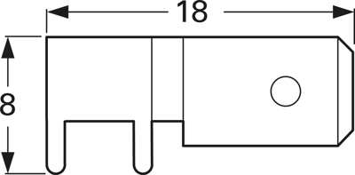 3867C.68 Vogt Flachstecker