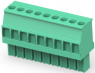 Leiterplattenklemme, 9-polig, RM 3.5 mm, 0,05-2 mm², 11 A, Käfigklemme, grün, 1986371-9