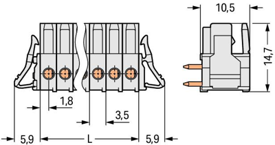 734-537/037-000 WAGO PCB Connection Systems Image 2