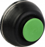 Drucktaster, unbeleuchtet, tastend, Bund rund, grün, Frontring schwarz, Einbau-Ø 22 mm, XACB9213