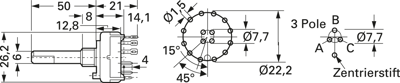 CK-1050 Lorlin Electronics Rotary Switches and Selector Switches Image 3