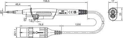 68.9501-12028 Stäubli Electrical Connectors Prüfspitzen, Tastköpfe Bild 2