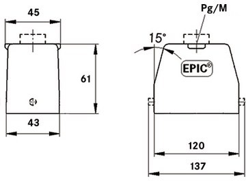 10121900 LAPP Housings for HDC Connectors Image 2