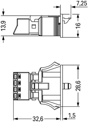 890-744/062-000 WAGO Gerätesteckverbinder Bild 2