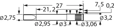 H733LARD Feinmetall Zubehör für Prüfstifte