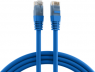 Patchkabel, RJ45-Stecker, gerade auf RJ45-Stecker, gerade, Cat 6A, U/UTP, PVC, 15 m, blau