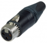 XLR-Kupplung, 3-polig, 0,75 mm², AWG 20, Metall, NC3FXX-EMC-B