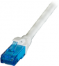 Patchkabel, RJ45-Stecker, gerade auf RJ45-Stecker, gerade, Cat 6A, U/UTP, LSZH, 1.5 m, grau