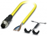 Sensor-Aktor Kabel, M12-Kabelstecker, gerade auf offenes Ende, 5-polig, 10 m, PVC, gelb, 4 A, 1409604
