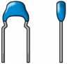 Keramik-Kondensator, 100 nF, 50 V (DC), ±10 %, radial, RM 5 mm, X7R, FA28X7R1H104KNU00