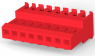 Buchsengehäuse, 8-polig, RM 2.54 mm, abgewinkelt, rot, 3-640620-8