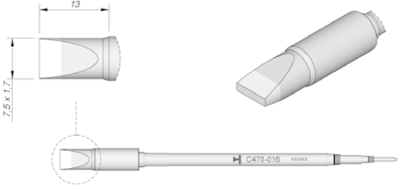 C470016 JBC Lötspitzen, Entlötspitzen und Heißluftdüsen