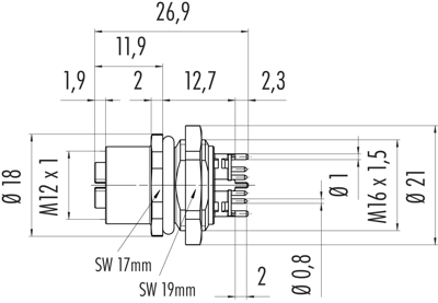 09 3782 95 08 binder Sensor-Actuator Connectors Image 2