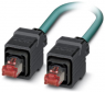 Netzwerkkabel, RJ45-Stecker, gerade auf RJ45-Stecker, gerade, Cat 5, SF/UTP, PUR, 1 m, blau