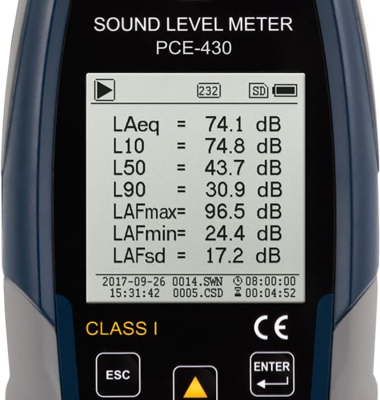 PCE-430-EKIT PCE Instruments Luxmeter, Sound Level Meter, Magnetic Field Tester Image 2