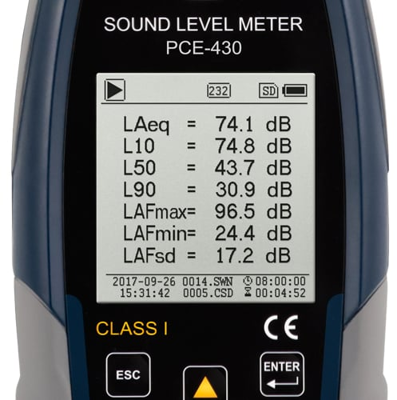 PCE-430-EKIT PCE Instruments Luxmeter, Schallpegelmesser, Magnetfeldtester Bild 2