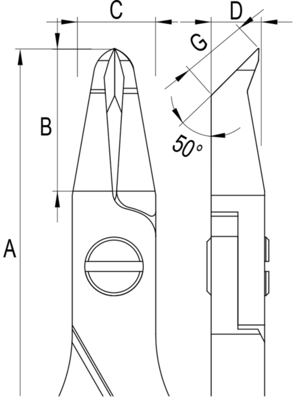 ES5247.CR.BG ideal-tek Seitenschneider, Vornschneider Bild 3