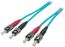 Duplex-Jumper, SC auf ST, 20 m, OM3, Multimode 50/125 µm