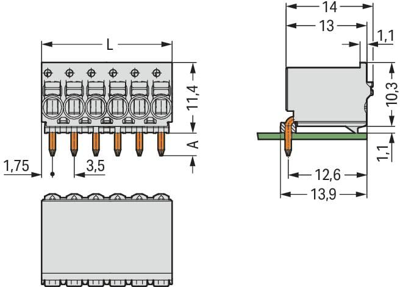 2091-1377/200-000 WAGO PCB Connection Systems Image 2