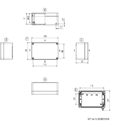 9526870000 Weidmüller General Purpose Enclosures Image 2