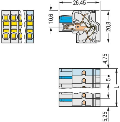 721-2110/026-000 WAGO PCB Connection Systems Image 2