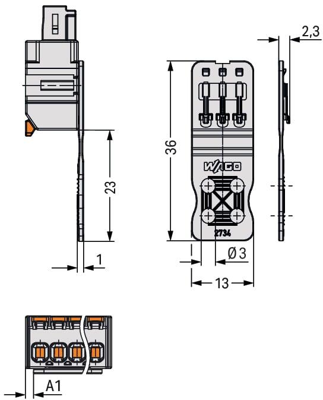 2734-534 WAGO Accessories for PCB Connectors, Connector Systems Image 5