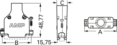 5745175-5 AMP D-Sub Gehäuse