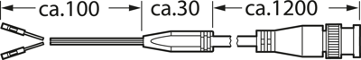 BNC AL 0,64 Hirschmann Test & Measurement Konfektionierte Koaxialkabel Bild 2