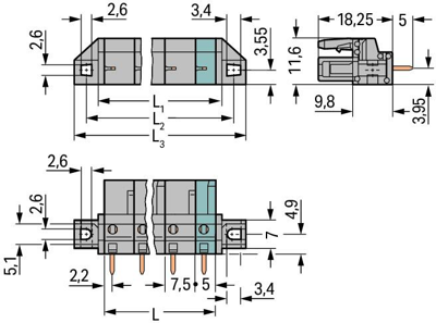 232-746/031-000 WAGO PCB Connection Systems Image 2