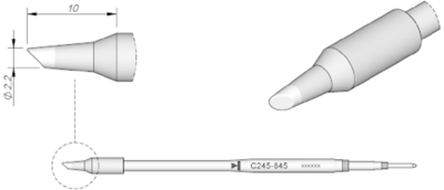 C245845 JBC Lötspitzen, Entlötspitzen und Heißluftdüsen