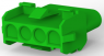 Buchsengehäuse, 4-polig, RM 6.35 mm, gerade, grün, 1-480703-5
