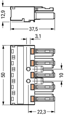 770-1325 WAGO Gerätesteckverbinder Bild 2