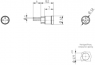 Stecker, M8, 3-polig, Leiterplattenanschluss, Snap-in, gerade, 11659