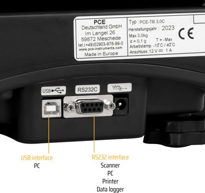 PCE-TB 3C PCE Instruments Waagen Bild 2