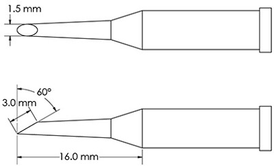 GT4-HF6015S METCAL Lötspitzen, Entlötspitzen und Heißluftdüsen