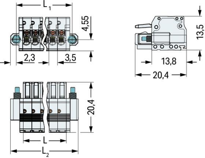 2734-105/107-000 WAGO Steckverbindersysteme Bild 2