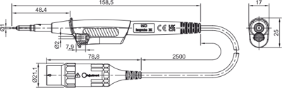 68.9549-25028 Stäubli Electrical Connectors Prüfspitzen, Tastköpfe Bild 2