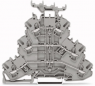 Dreistockklemme, Federklemmanschluss, 0,25-2,5 mm², 3-polig, 24 A, 6 kV, grau, 2002-3231
