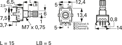 PEC11R-4115K-S0018 Bourns Electronics GmbH Bewegungssensoren Bild 2