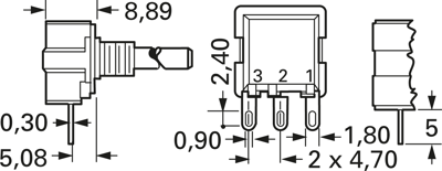 53RAD-R22-B10L Bourns Electronics GmbH Potentiometer Bild 2