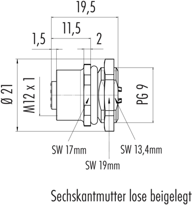 86 4232 1002 00008 binder Sensor-Aktor Rundsteckverbinder Bild 2