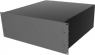 Aluminium Gehäuse, (L x B x H) 178 x 422 x 457 mm, schwarz (RAL 9005), IP32, RM4U1918SBK