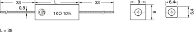 KHS10AKB-AX-1K2AA Vitrohm Bedrahtete Widerstände Bild 2