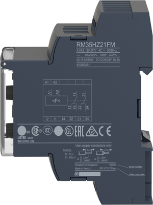 RM35HZ21FM Schneider Electric Monitoring Relays Image 3