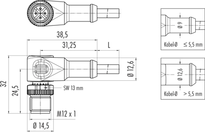 77 3427 0000 50003-0200 binder Sensor-Aktor Kabel Bild 2