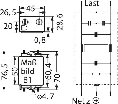 B84112B0000B020 TDK (EPCOS) Interference suppression filter Image 2